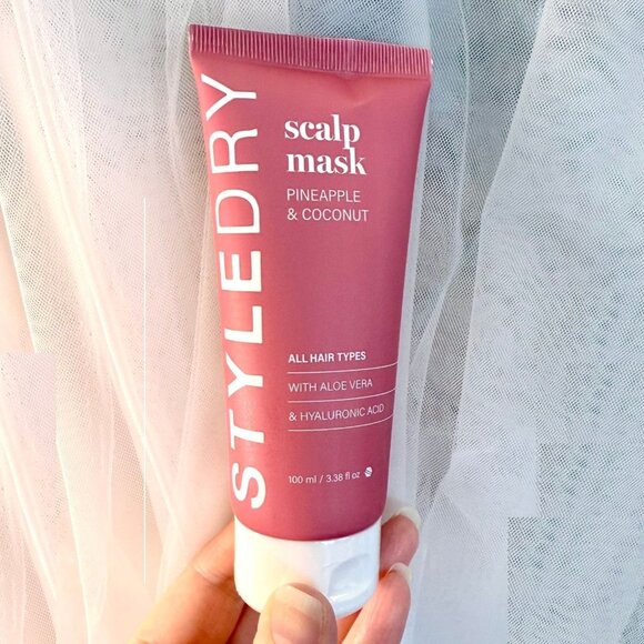 StyleDry Scalp Hair Mask Pineapple Coconut Aloe Vera Hyaluronic Acid 100ml - Picture 1 of 8